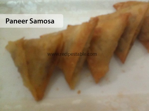Paneer Samosa Recipe
