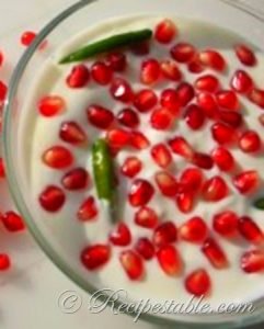 Indian Pomegranate Raita