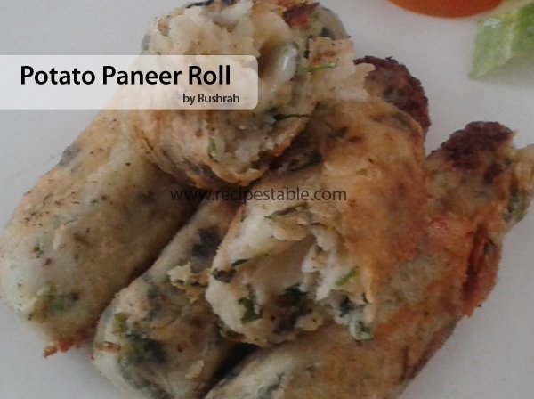 Potato Paneer Rolls Recipe