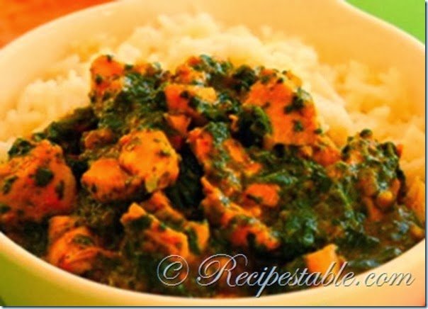 saag chicken recipe