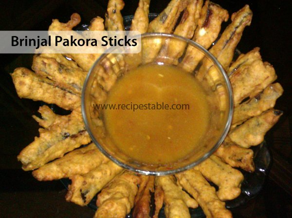 Brinjal Pakora Sticks Recipe
