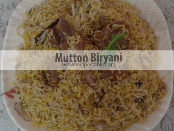 Mutton Biryani Recipe