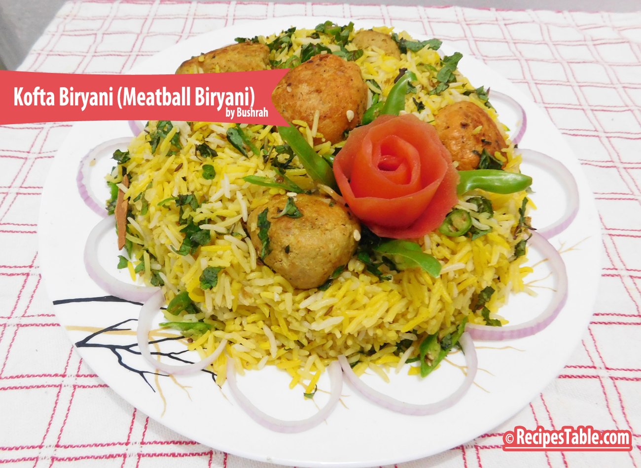 ofta Biryani( Meatball Biryani) recipe