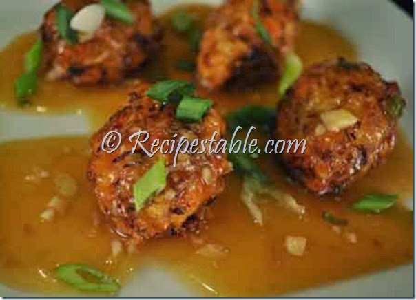 Vegetarian Manchurian recipe