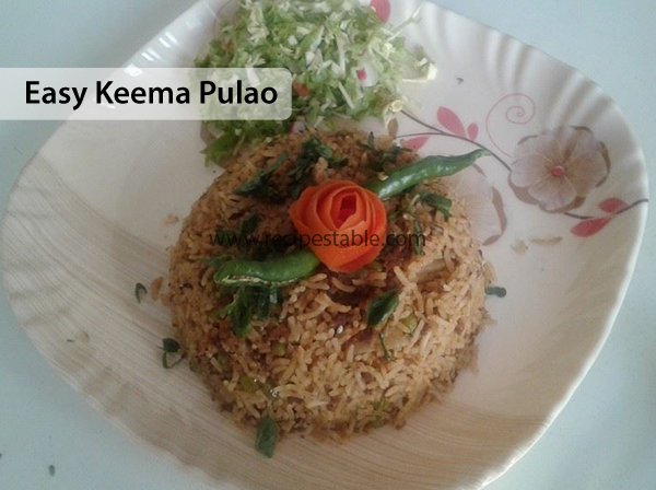 Easy Keema Pulao Recipe