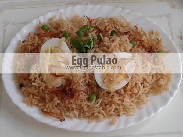 Egg Pulao Recipe