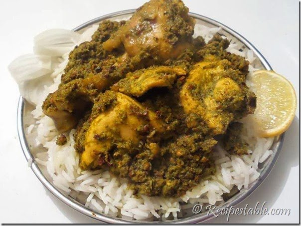 Chicken and coriander curry Recipe