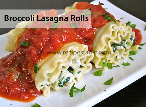 Broccoli Lasagna Rolls Recipe