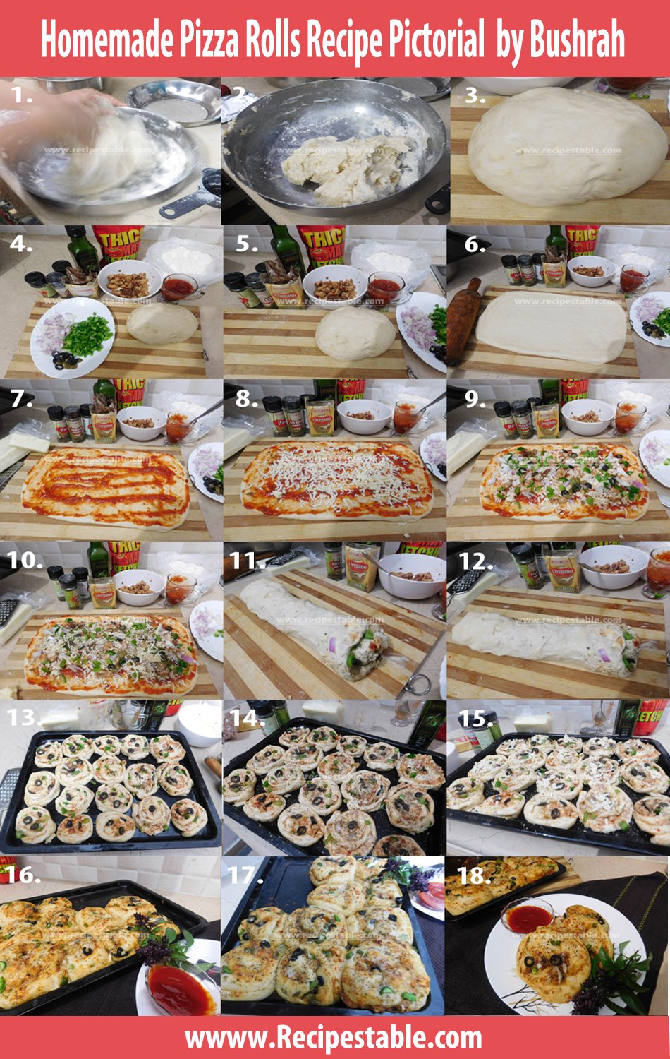 Homemade Pizza Rolls Recipe Pictorial
