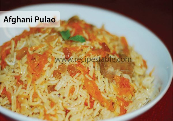 Afghani Pulao Recipe