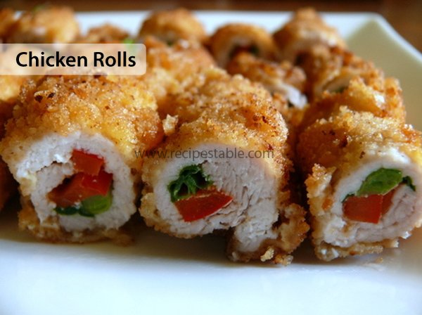 Stuffed Chicken Rolls Recipe