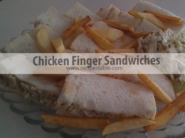 Chicken Finger Sandwiches Recipe