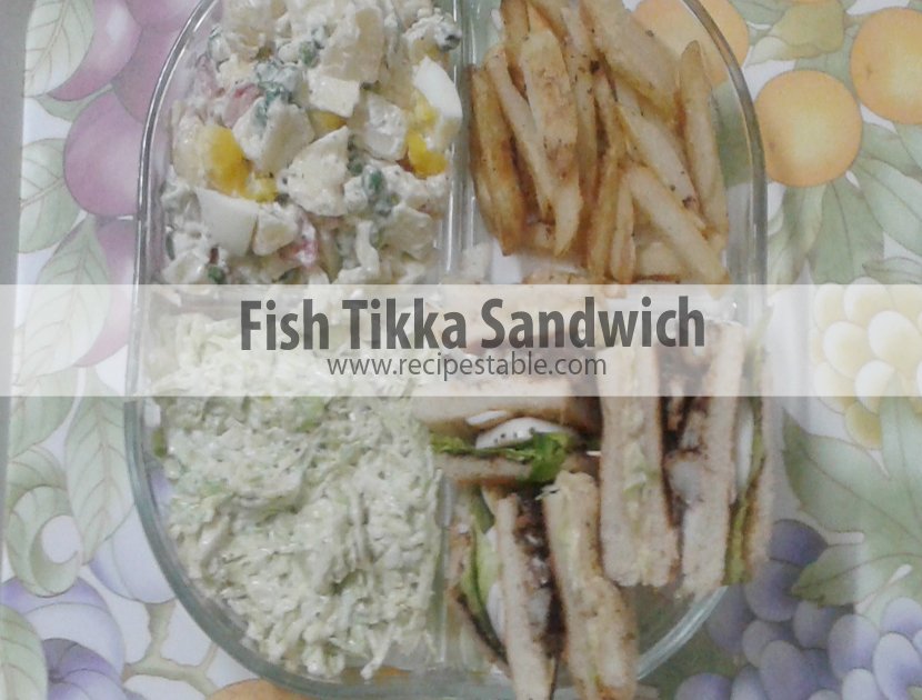 Fish Tikka Sandwich Recipe