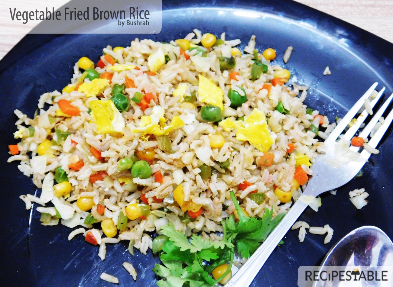 Vegetable Fried Brown Rice (Clean Eating Version)