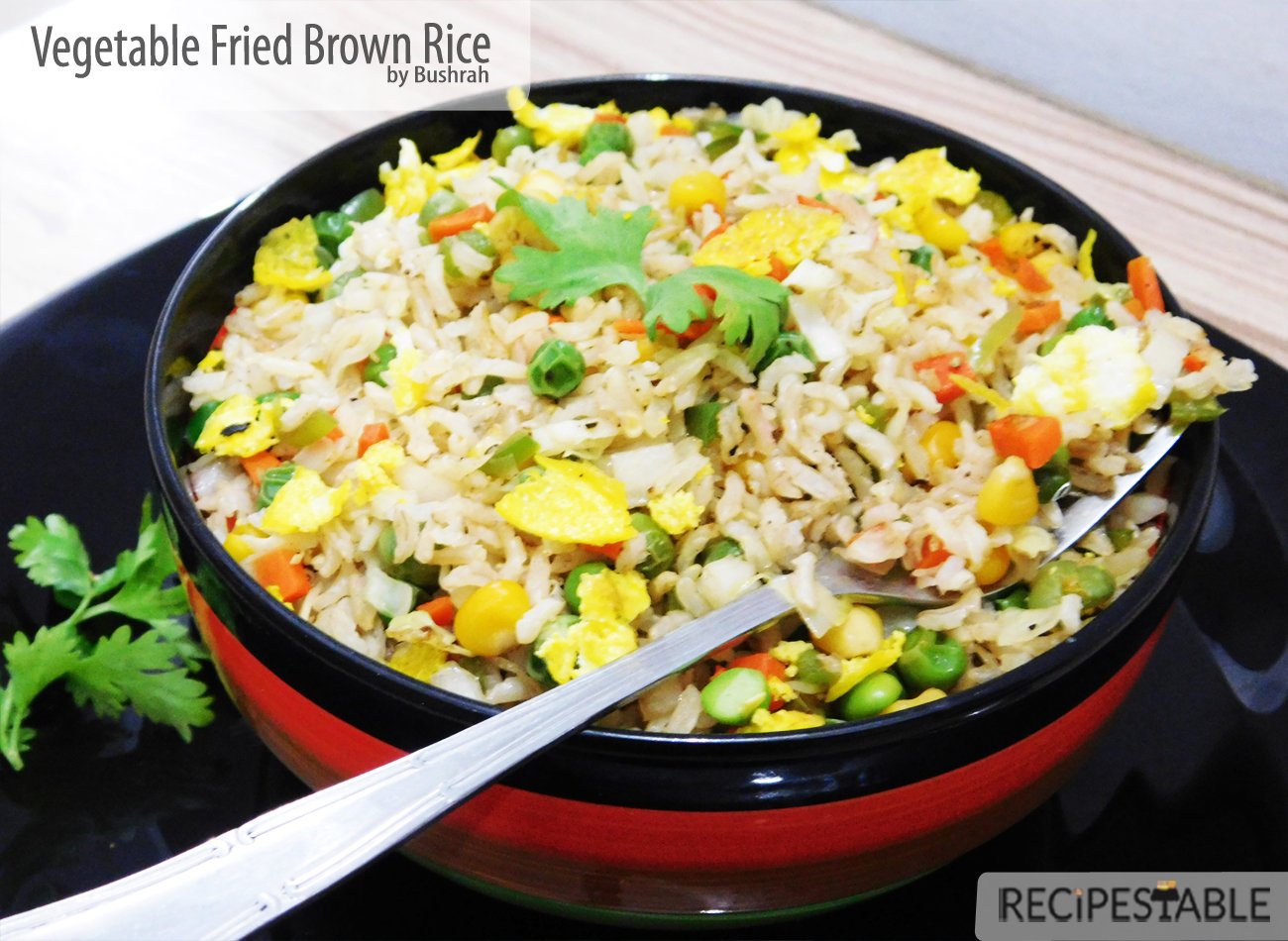 Vegetable Fried Brown Rice (Clean Eating Version)