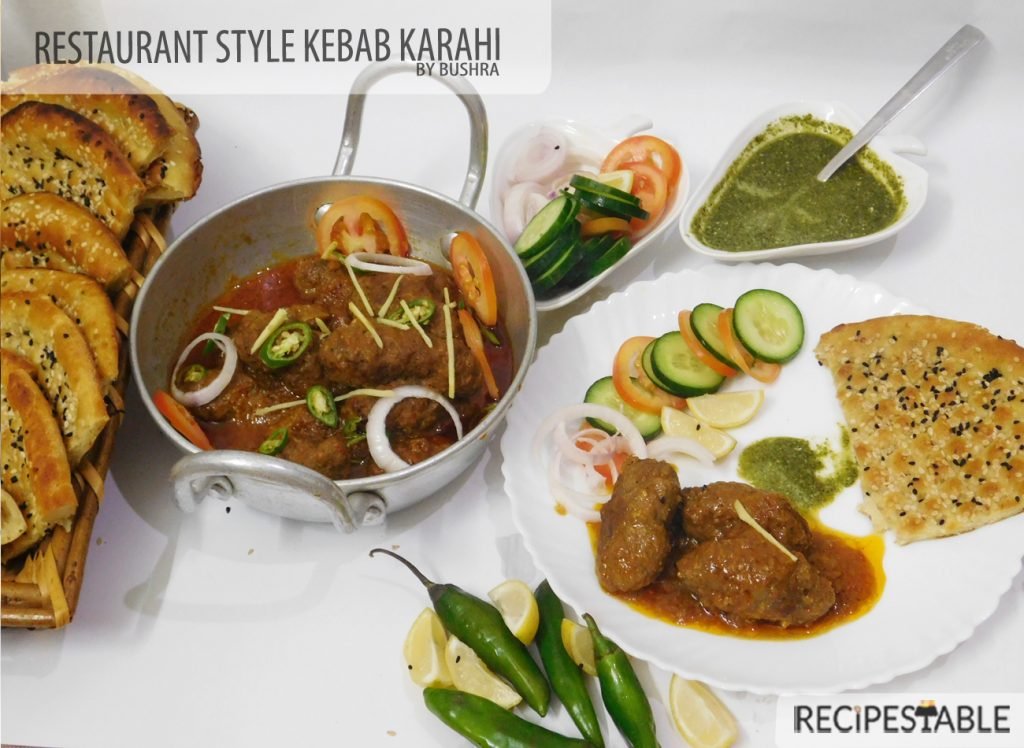 Restaurant Style Kebab Karahi Recipe