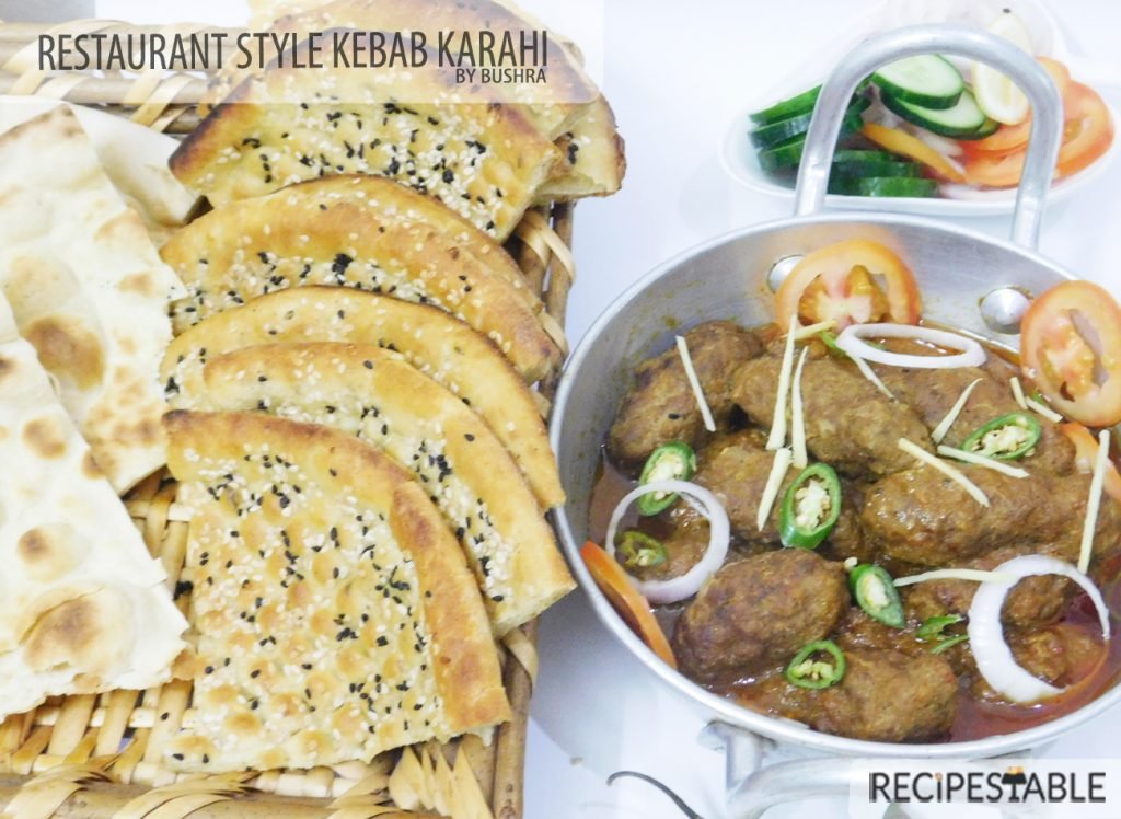Restaurant Style Kebab Karahi Recipe