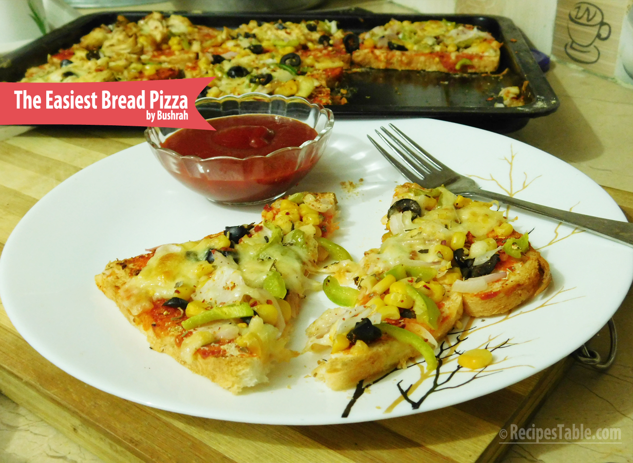 The Easiest Bread Pizza Recipe