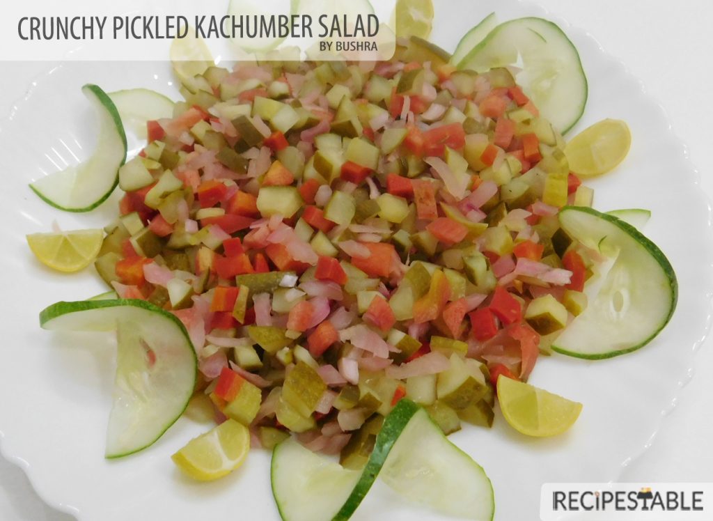 Crunchy Pickled Kachumber Salad Recipe