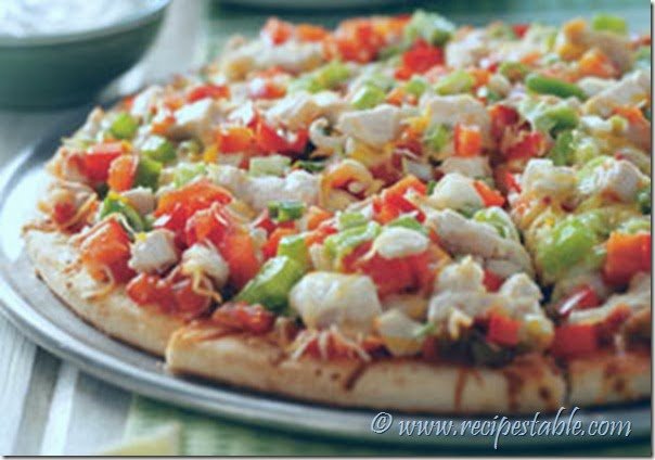 Chicken salsa pizza recipe