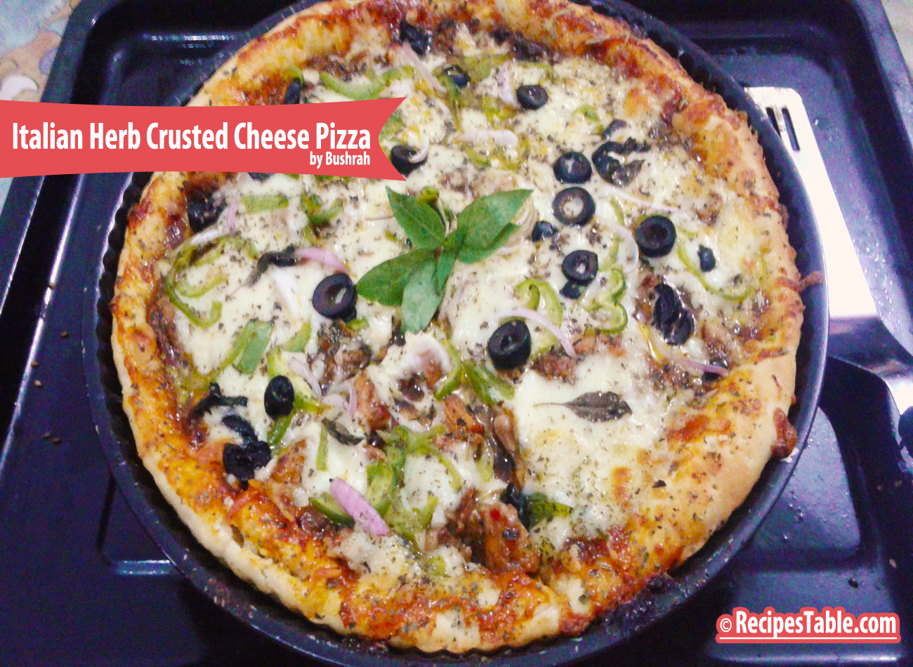 Italian Herb Crusted Cheese Pizza Recipe