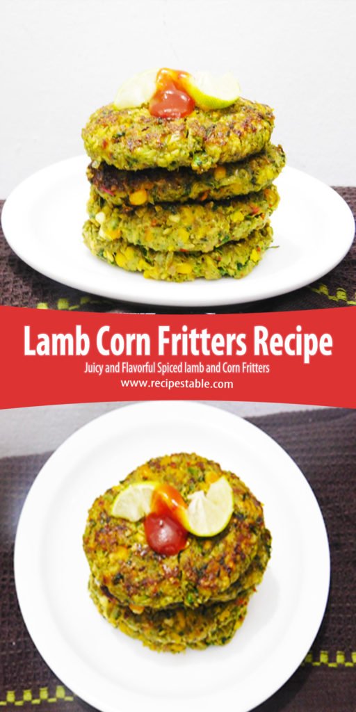 Lamb Corn Fritters Recie