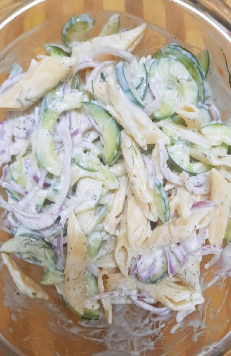 Creamy Cucumber Pasta Salad Recipe Recipestable